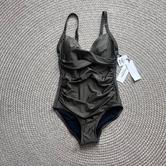 Calvin Klein One Piece Swimsuit Sz 4 - Picture 1 of 4
